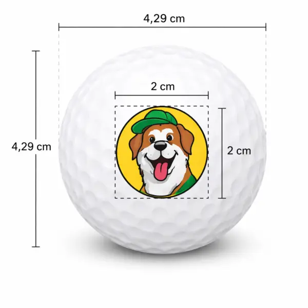 Golfballen met afbeelding